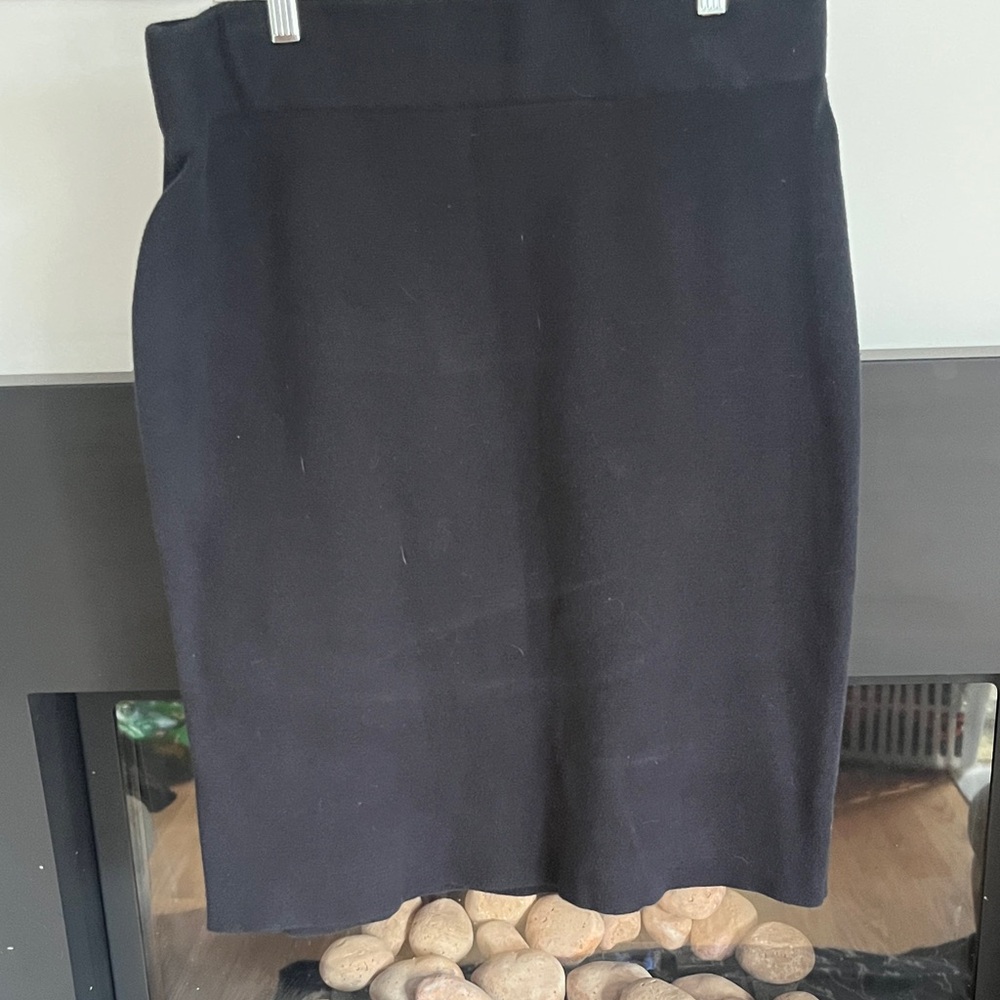 Black Knit Skirt by Chaps. Size L.